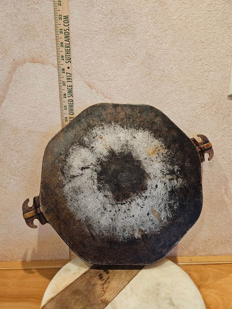 Vintage Heavy Guardian Service hammered aluminum cookware Rustic Farmhouse Cloche base