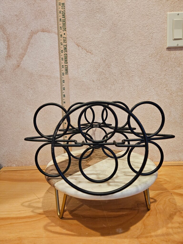 Vintage Wrought Iron Christmas Tree Wire Metal Holder Stand for Holiday Ornament / terrarium / plant / candle holder Display
