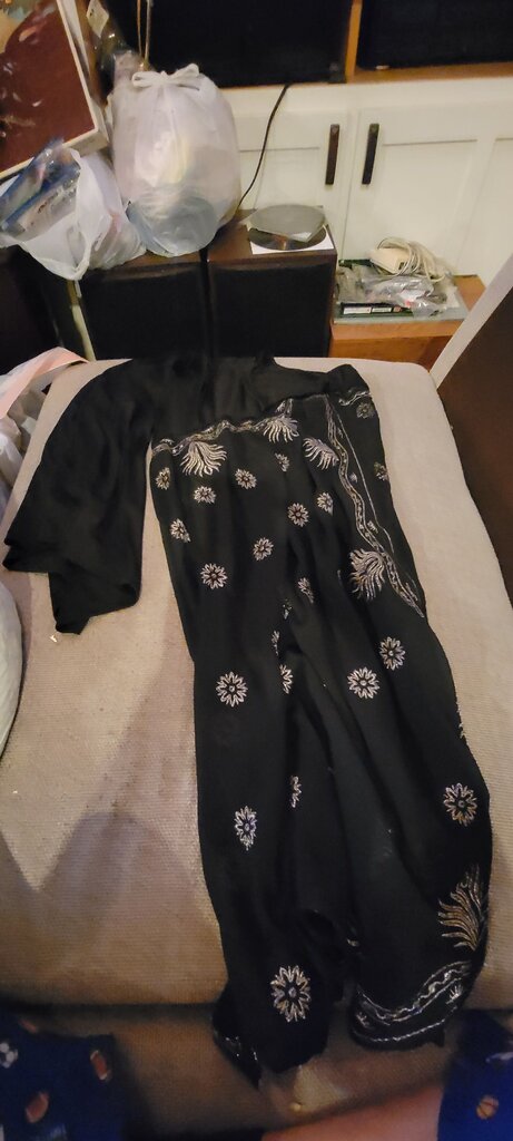 Venus Black Embellished Dress