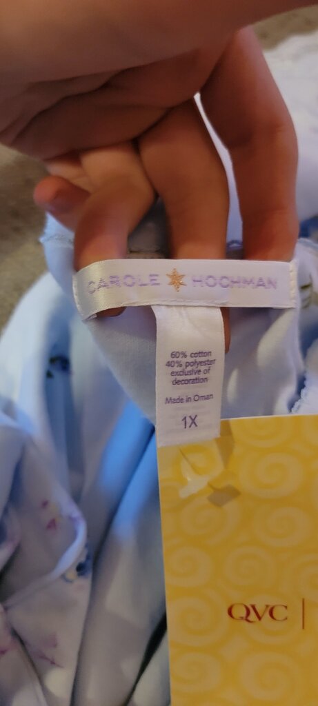 Carole Hochman Floral Sleepwear 1X