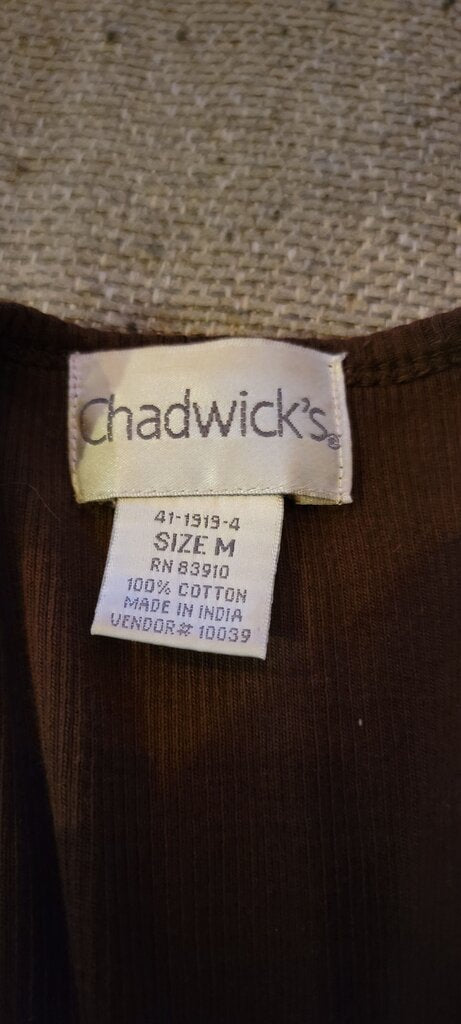 Chadwick's Brown Sleeveless Top