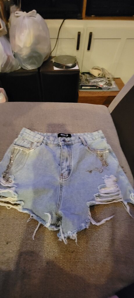 Blue B Collection Distressed Denim Shorts