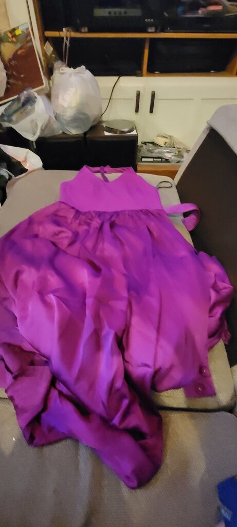 Purple Sleeveless Dress by White