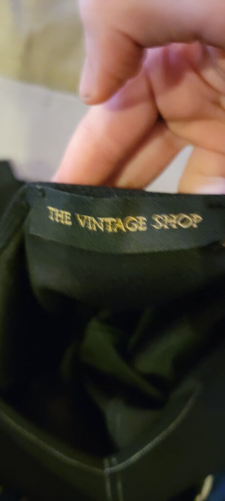 Vintage Black Dress with Spaghetti Straps