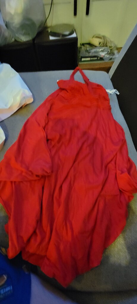 Red Lightweight Summer Dress