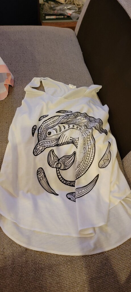 LA Soul Women's White Graphic Tank Top