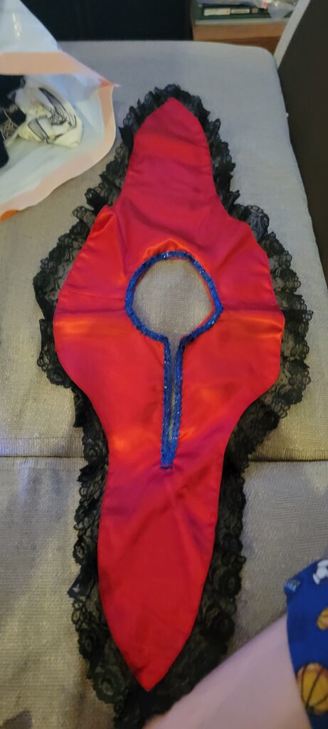 Red Satin Lace Costume