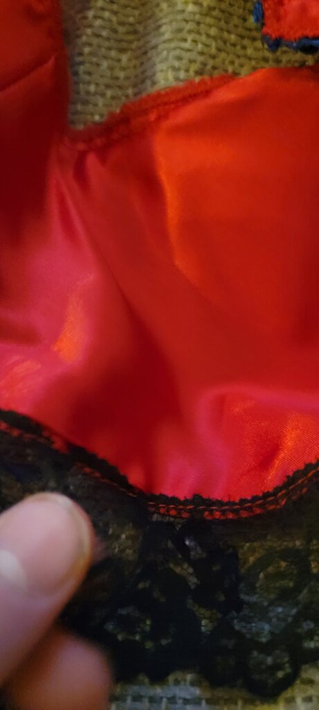Red Satin Lace Costume