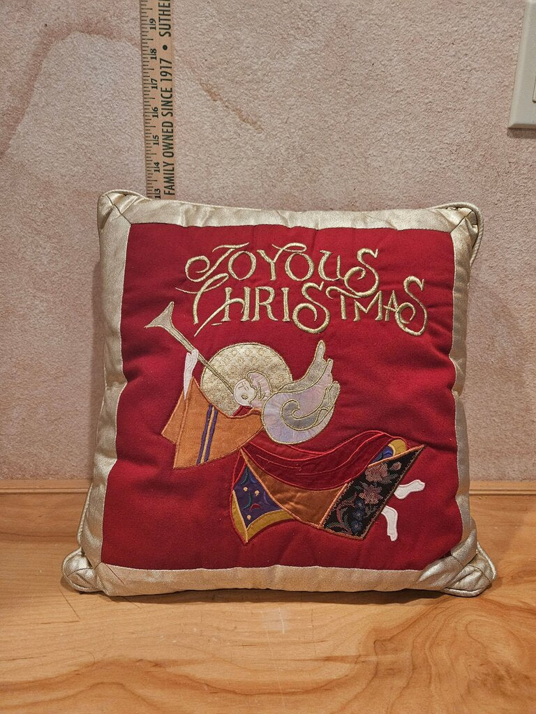 Joyous Christmas Decorative Pillow