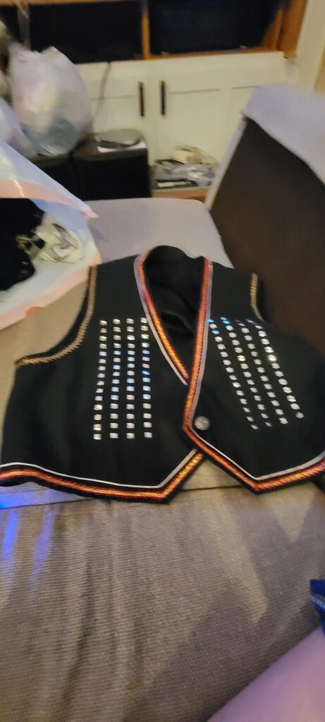Black Embellished Vest