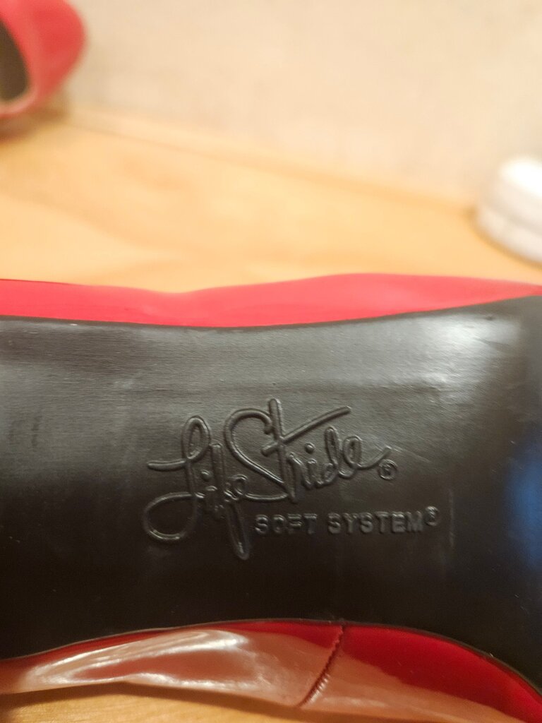 LifeStride Red Patent Leather Heels