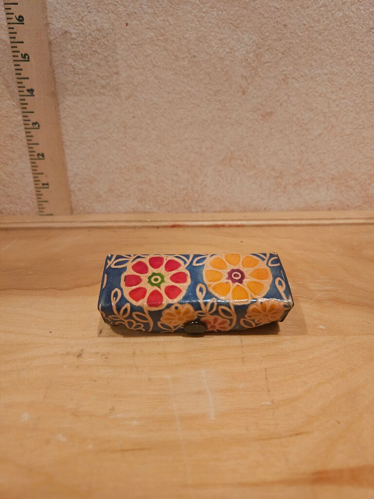 Colorful Embroidered Compact Mirror Case