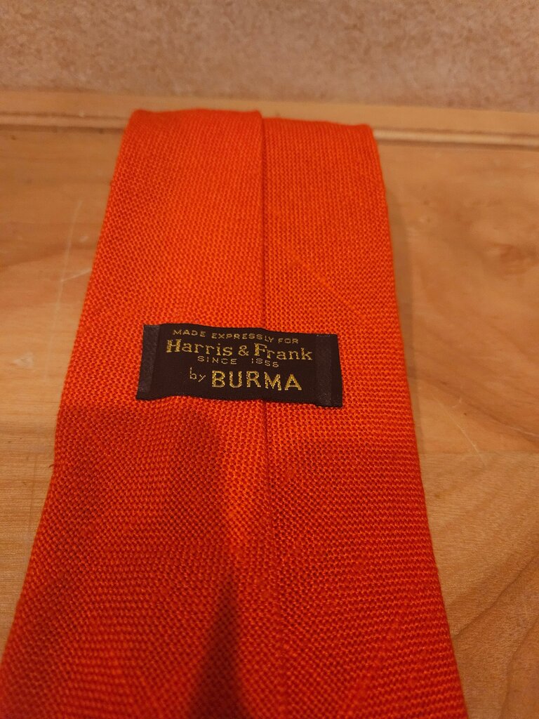 Burma Neck Tie in Bright Orange