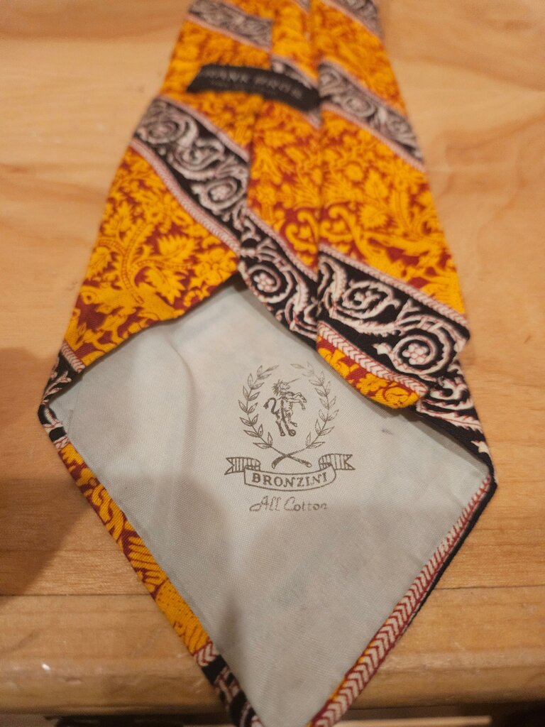 Vintage Frank Bros. Print Tie