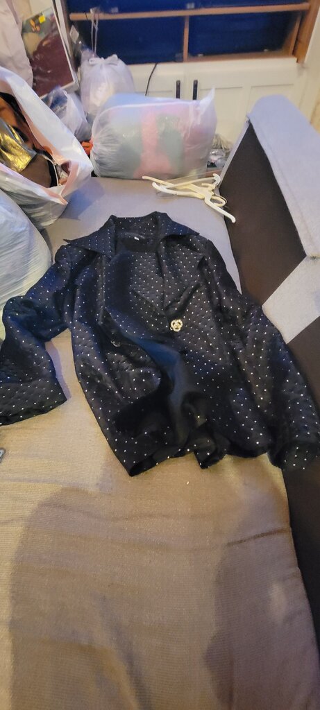 She's Line Black Beaded Jacket