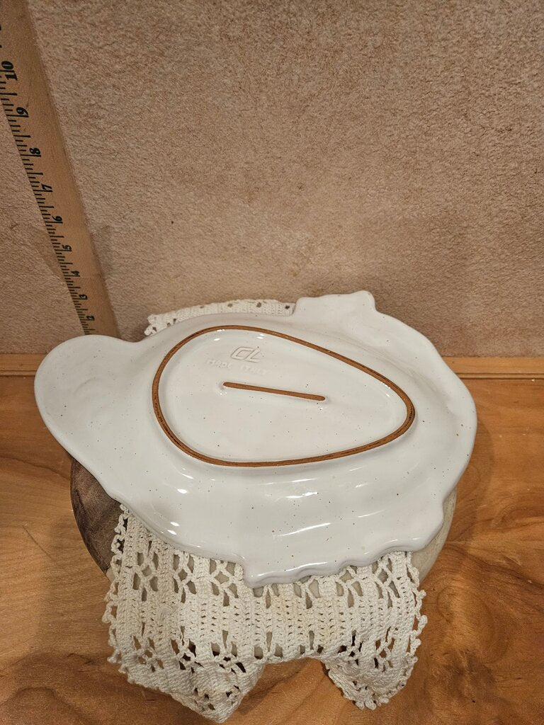 Decorative serving platter, Large Service Plate, bistecca alla fiorentina Pollo Asado Chicken Serving Dish