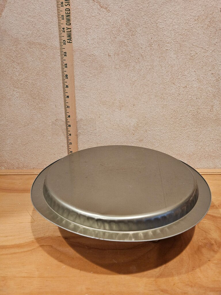 Vintage Metal Serving Tray with Winter Scene