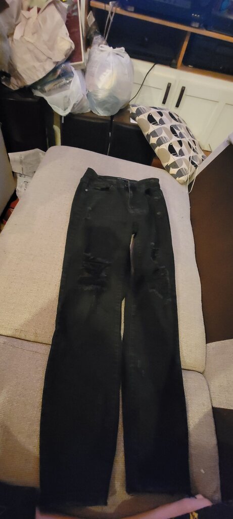 Judy Blue Women's Black Ripped Skinny Jeans Size 26