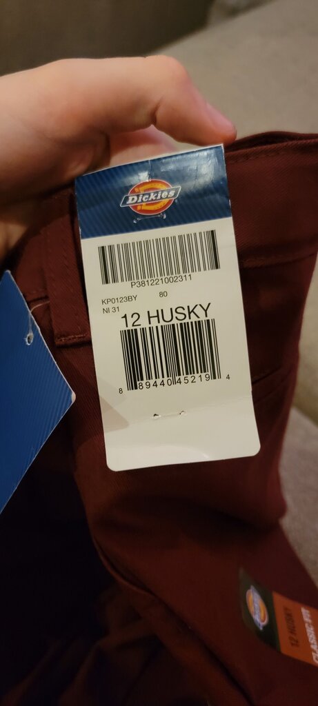 Dickies 12 Husky Burgundy Pants