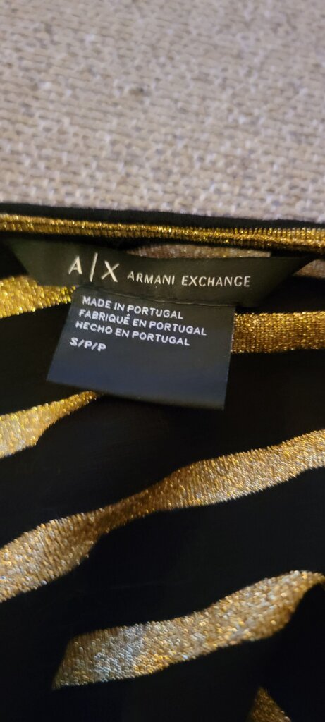 Armani Exchange Striped Long Sleeve Top