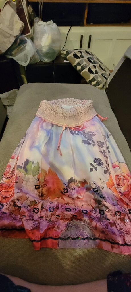 Lapis Floral Dress
