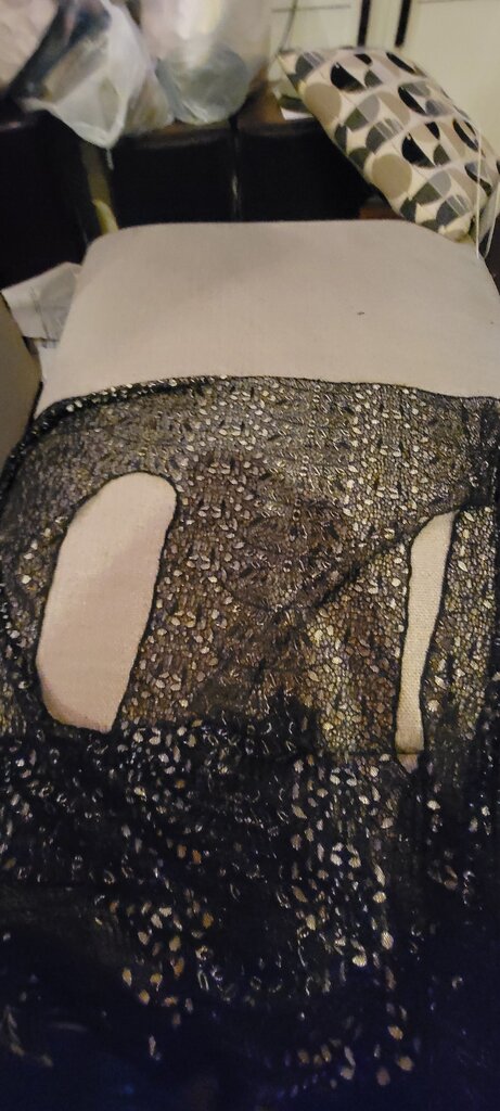 Black Lace Tunic Top