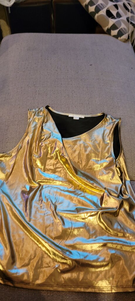 Cooper & Ella Metallic Gold Top