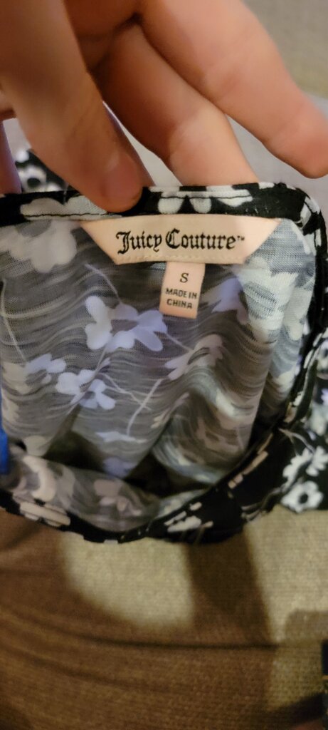 Juicy Couture Black Floral Dress