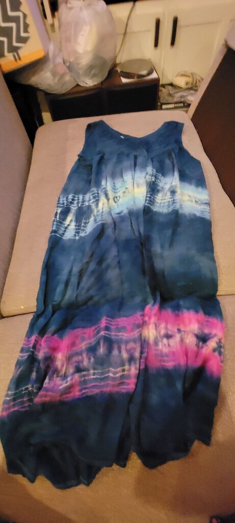Multicolored Tie-Dye Dress