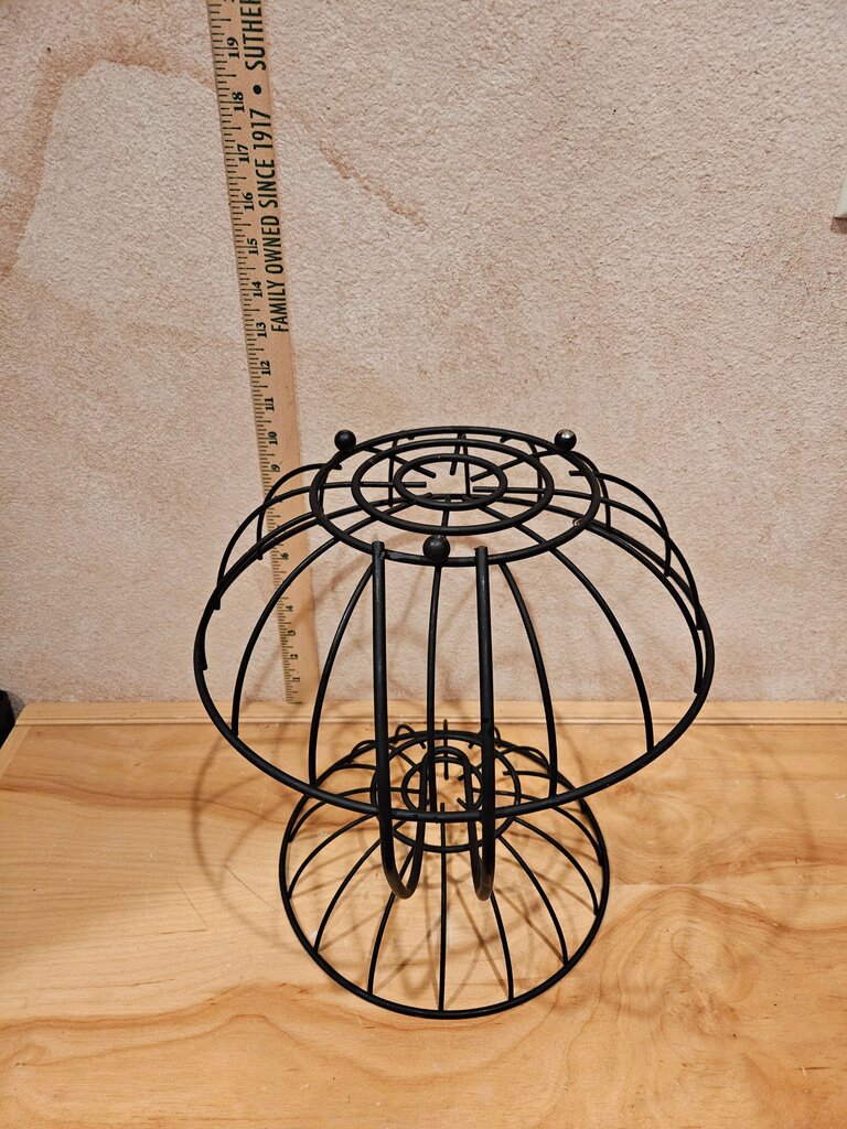 Yumi Server Black 2-Tier Black Wire Fruit Basket table display Countertop Farm Decor vanity towel holder sleek modern organizer