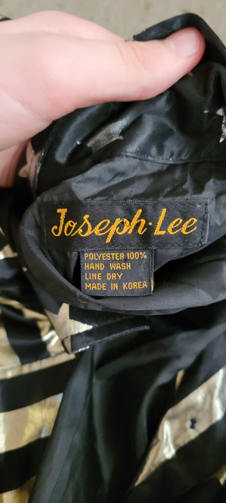 Joseph Lee Metallic Striped Jacket with Stars