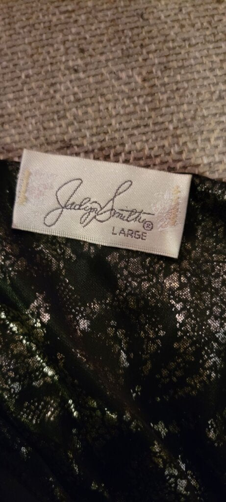 Judy Smith Large Black Metallic Dress