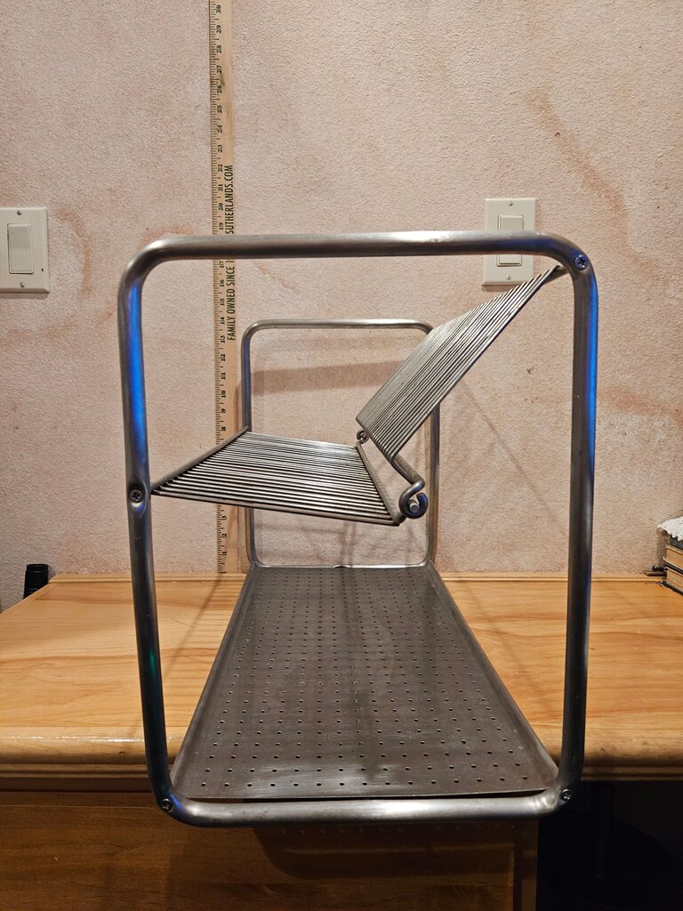 Ikea Minimilistic Vintage design Dish Counter top Drainer Rack Cutlery Plates Tray Drying Kitchen Utensil, SilverMetal Wire Kitchen Storage Rack