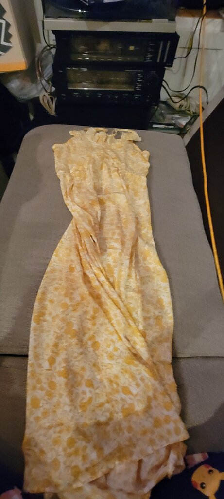 Old Navy Yellow Floral Print Dress