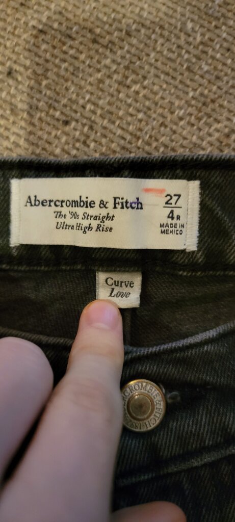 Abercrombie & Fitch Women's 90s Straight Ultra High Rise Jeans