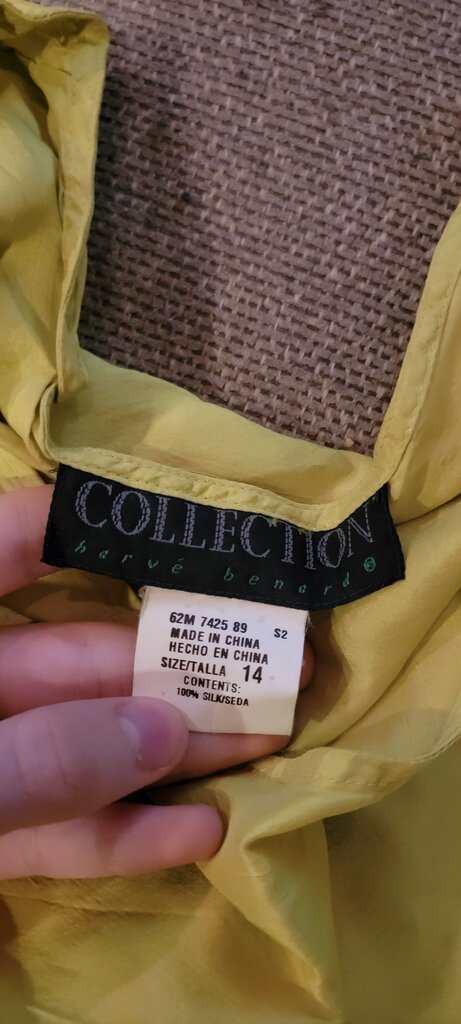 Yellow Silk Tank Top