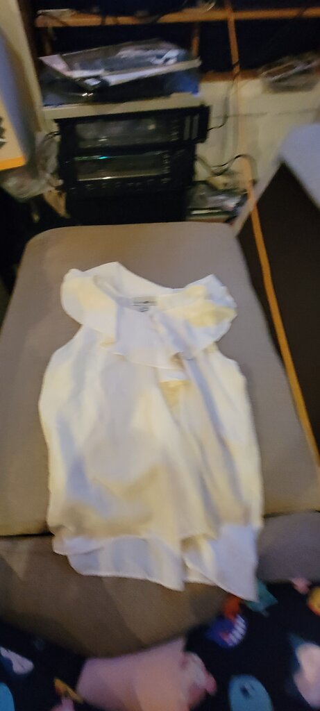 Jonathan Martin White Silk Blouse