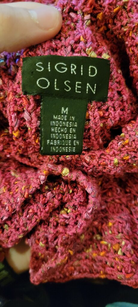 Sigrid Olsen Pink Sweater