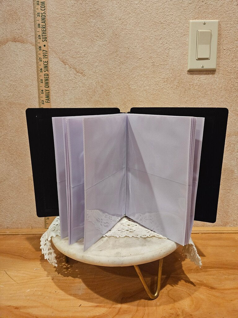 Vintage MCM Silver Plated & gilded Gold/brass Bow Picture Frame Mid Century Photo album 2 pictures per page