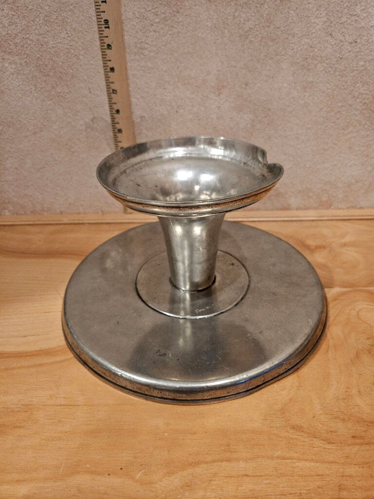 Vintage Unique Rare Classic Cast Aluminum Embossed Pattern Pedestal Cake Stand, cloche riser base, Table centerpiece vignette, Stunning w debt
