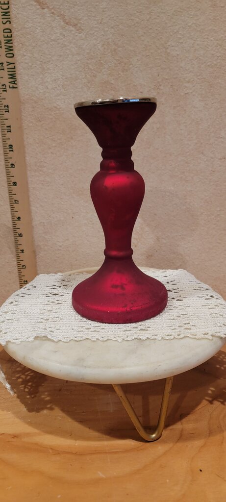Red Mercury Interchangeable Pillar Taper Candle Holder Elegant Festive Tableware, holiday decor valentine's, Christmas
