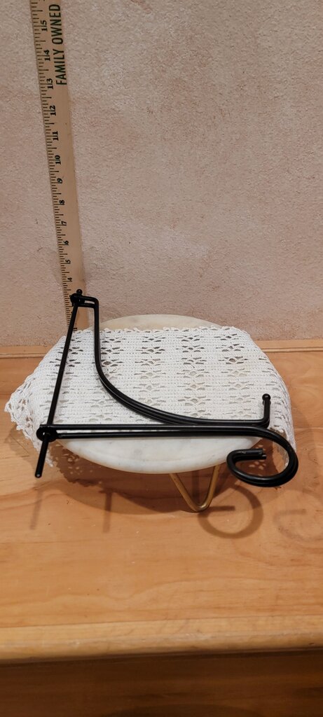Display Folding Plate Stand Tabletop Picture Metal Display Stand, Easel Black Iron Photo or art print Holder