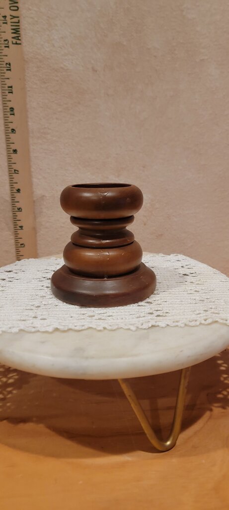 Vintage Wooden Candle Holder
