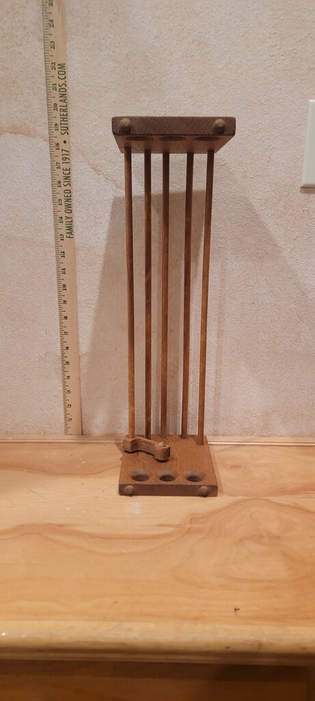 Vintage Wooden Book Rack Expandable Sliding Slatted Bookshelf Mid-Century Desktop tabletop Organizer