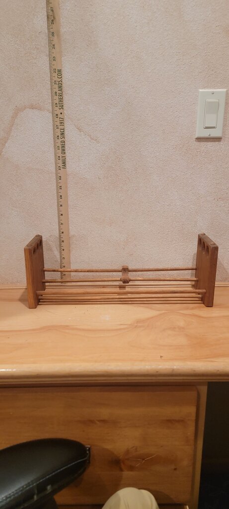 Vintage Wooden Book Rack Expandable Sliding Slatted Bookshelf Mid-Century Desktop tabletop Organizer