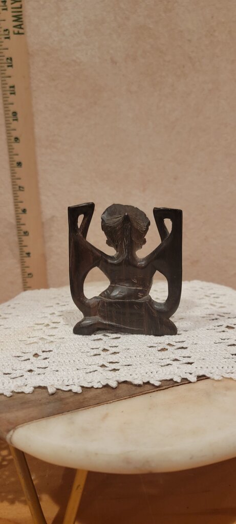 Handcrafted Unique Wooden Narilatha / Goddess / Hindu / Balinese / Indonesian / Mas Bali Folk art Deity Exotic wood woman Dancer Figurine Statue