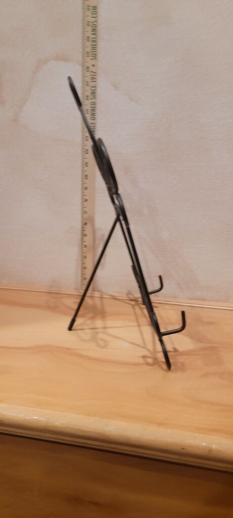 Large Tabletop Display Stand Easel Black Metal Iron Books Art Wedding Party book stand, Letter Holder, Art display, cookbook riser, print display