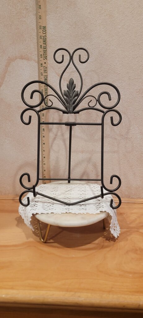 Large Tabletop Display Stand Easel Black Metal Iron Books Art Wedding Party book stand, Letter Holder, Art display, cookbook riser, print display