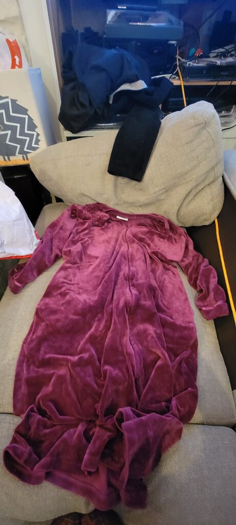 Charter Club Intimates Purple Plush Lounger