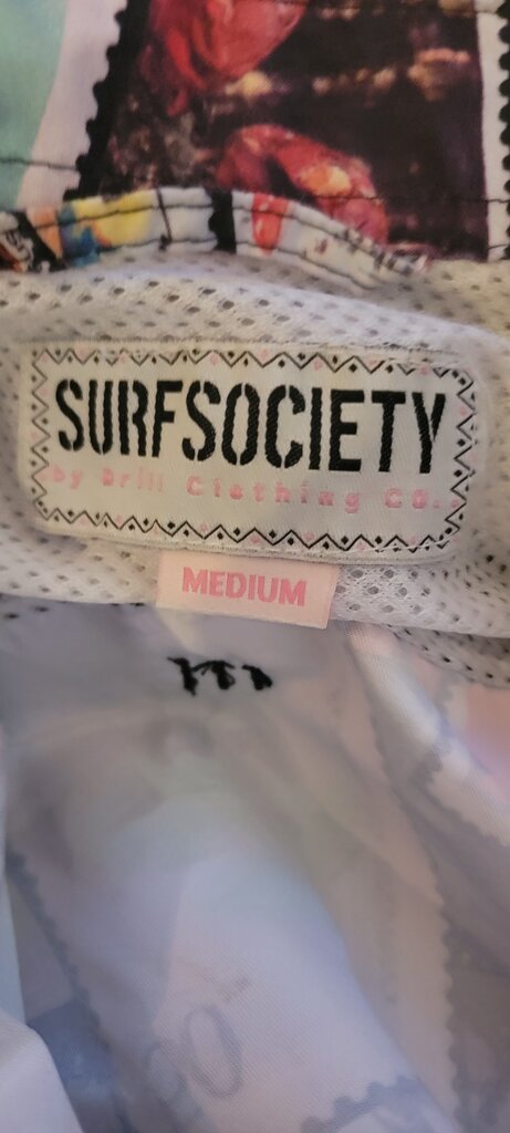 Surf Society Medium Printed Short Sleeve Shirt
